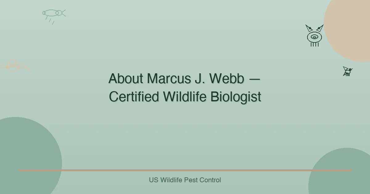 About Marcus J. Webb — Certified Wildlife Biologist