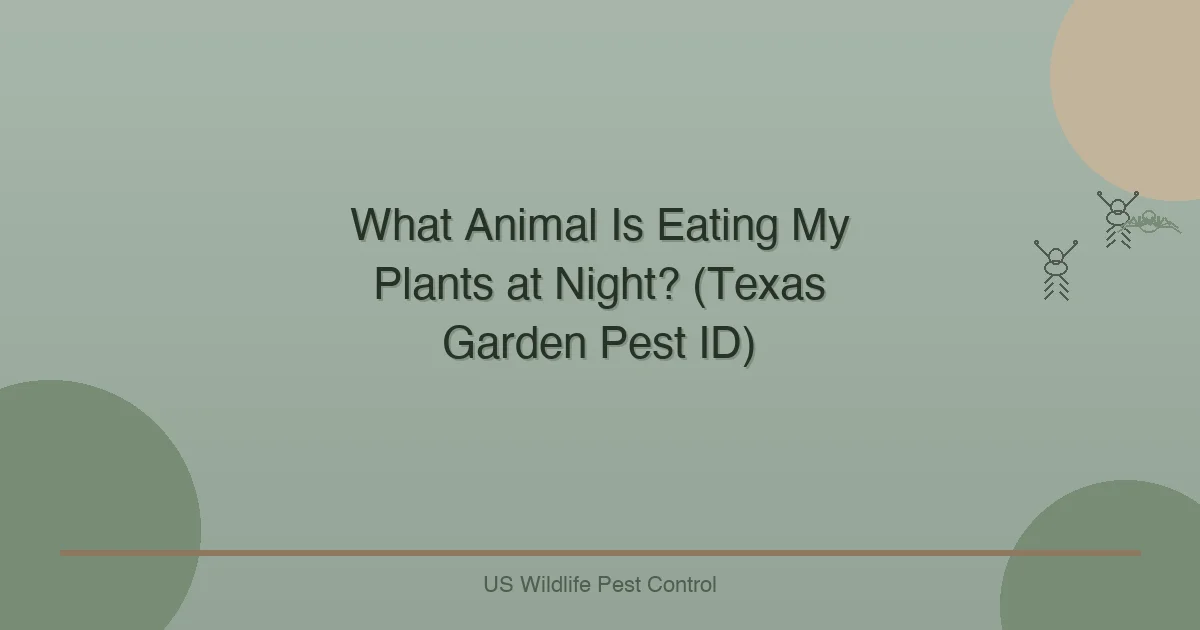 What Animal Is Eating My Plants at Night? (Texas Garden Pest ID)