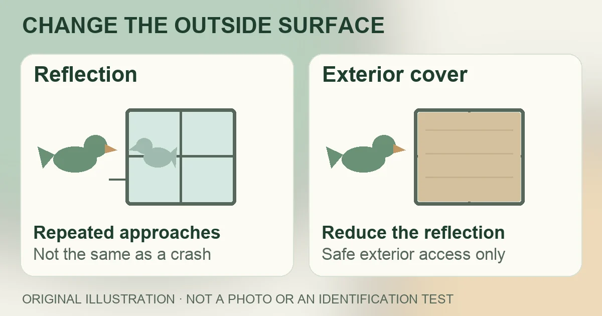 Bird Keeps Pecking Your Window? Check the Reflection First