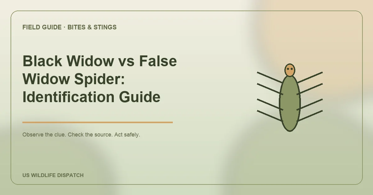 Black Widow vs False Widow Spider: Identification Guide