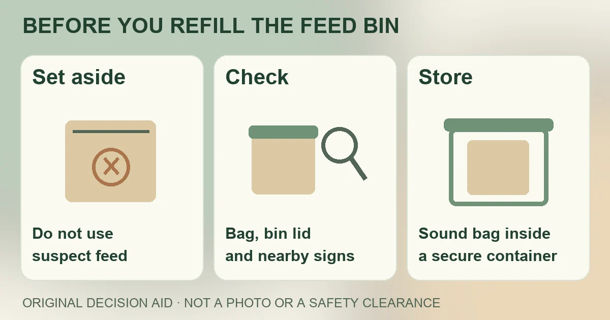 Chewed Birdseed or Pet-Food Bags: What to Discard and Fix