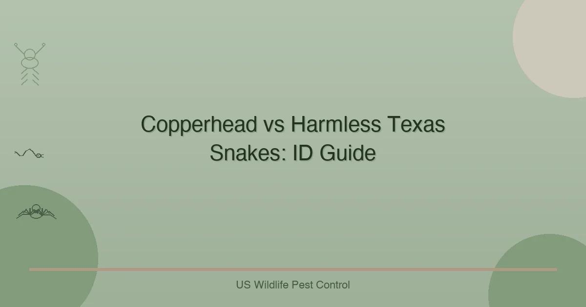 Copperhead vs Harmless Texas Snakes: ID Guide