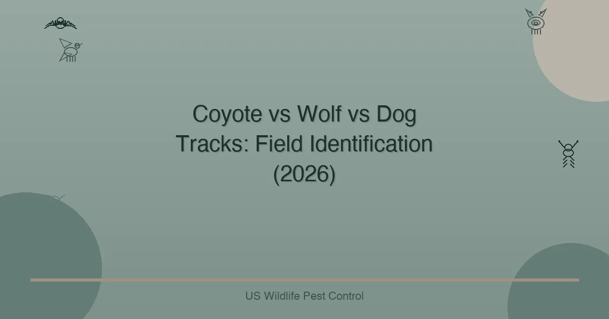 Coyote vs Wolf vs Dog Tracks: Field Identification (2026)