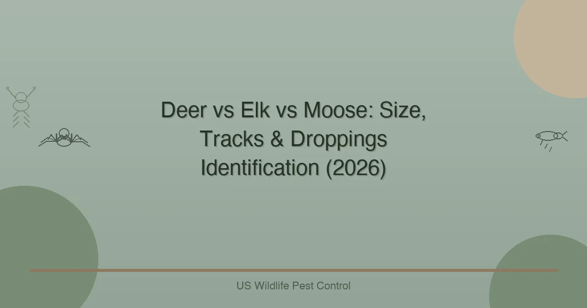 Deer vs Elk vs Moose: Size, Tracks & Droppings Identification (2026)