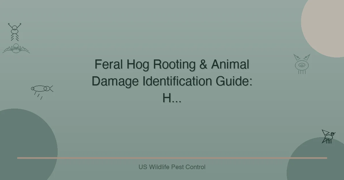 Feral Hog Rooting & Animal Damage Identification Guide: H...