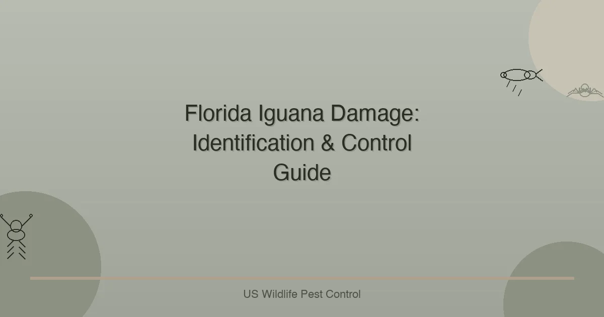 Florida Iguana Damage: Identification & Control Guide