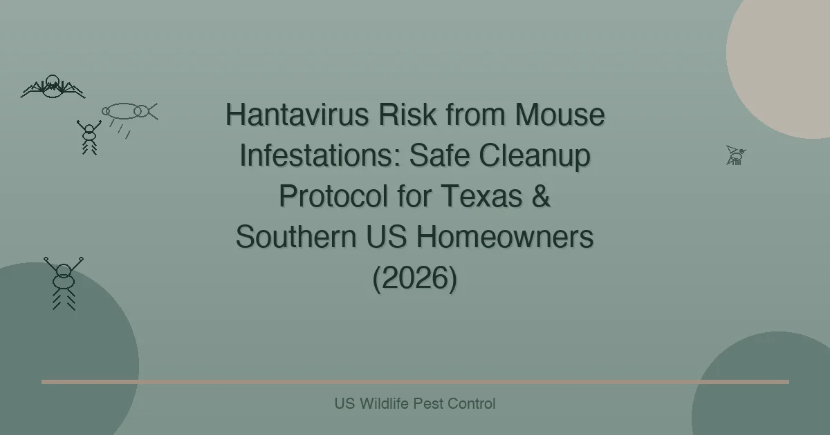 Hantavirus Risk from Mouse Infestations: Safe Cleanup Protocol for Texas & Southern US Homeowners (2026)