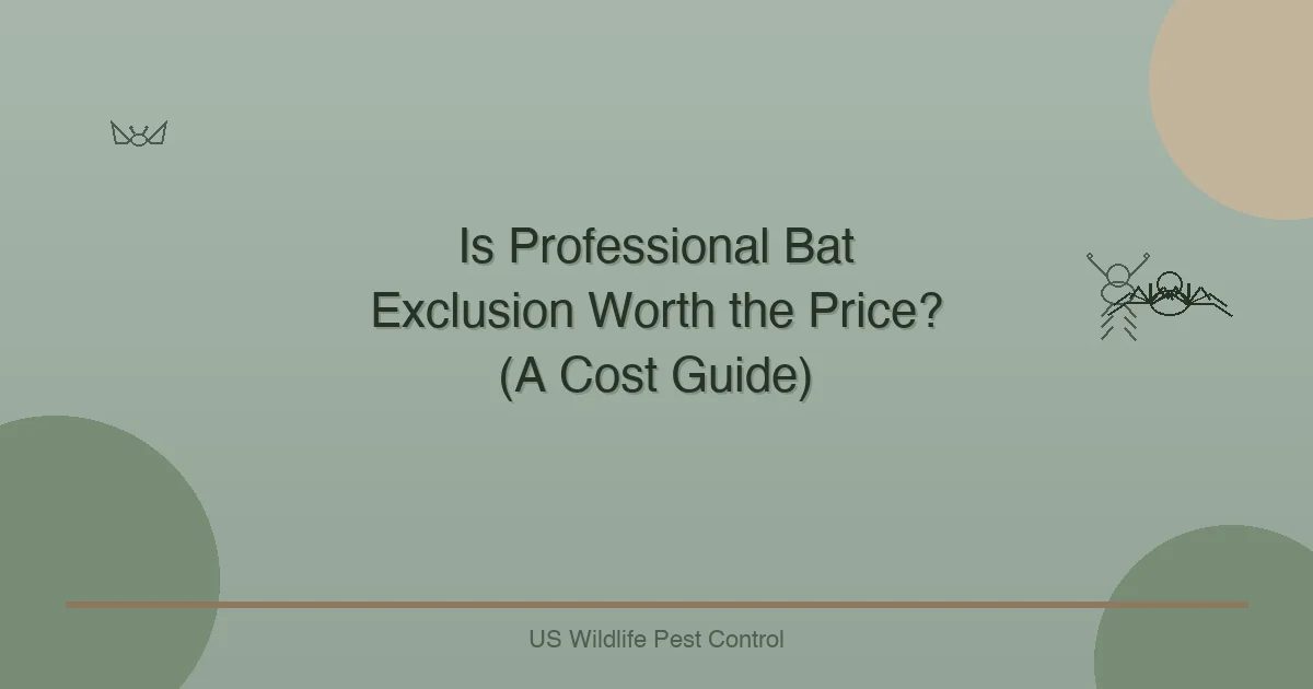 Is Professional Bat Exclusion Worth the Price? (A Cost Guide)