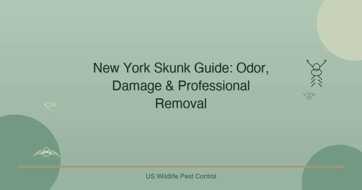 New York Skunk Guide: Odor, Damage & Professional Removal