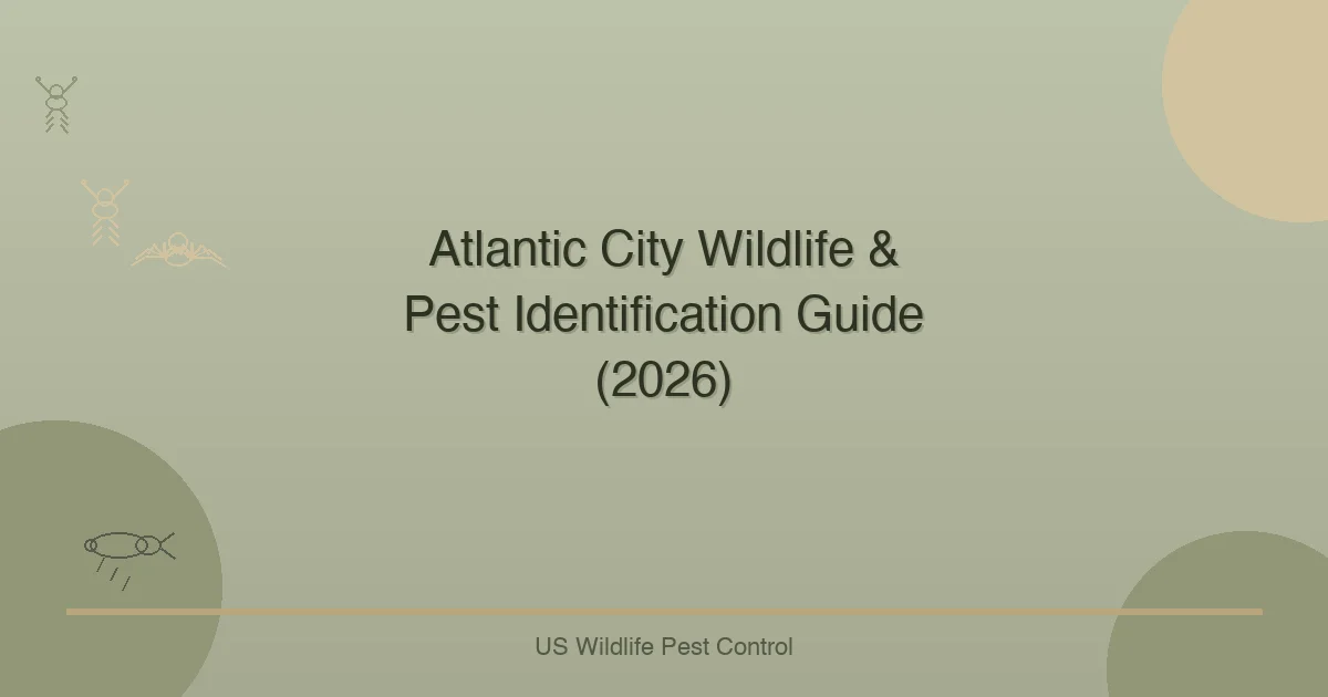 Atlantic City Wildlife & Pest Identification Guide (2026)