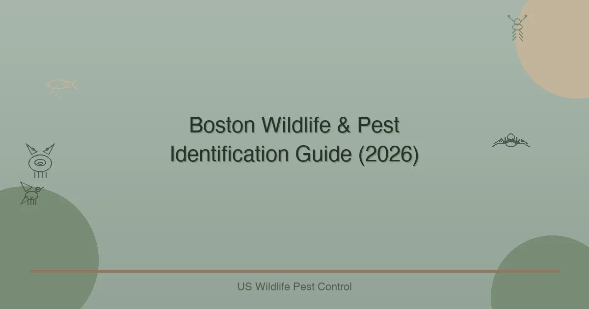 Boston Wildlife & Pest Identification Guide (2026)