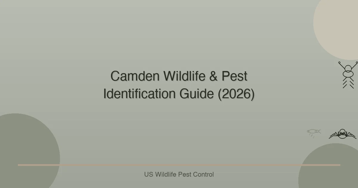 Camden Wildlife & Pest Identification Guide (2026)