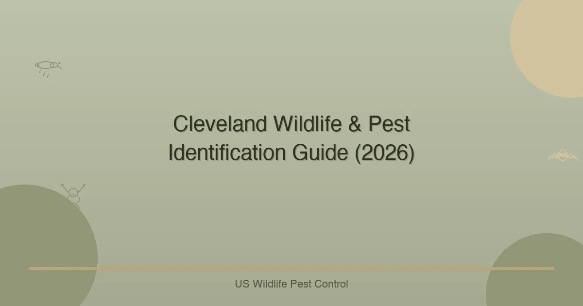 Cleveland Wildlife & Pest Identification Guide (2026)