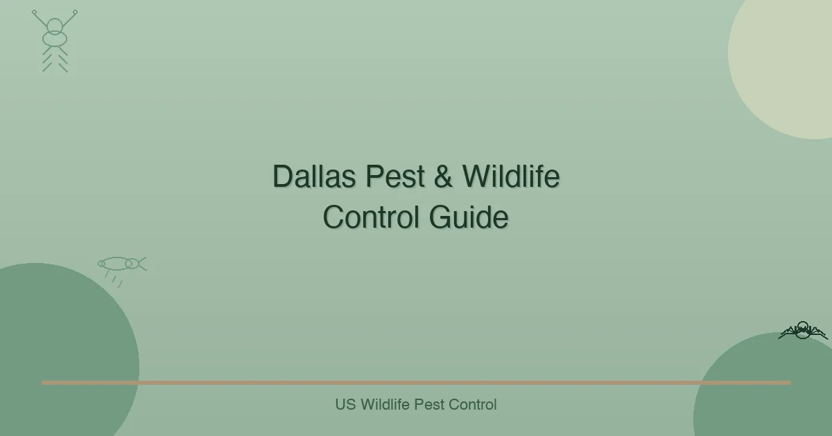 Dallas Pest & Wildlife Control Guide