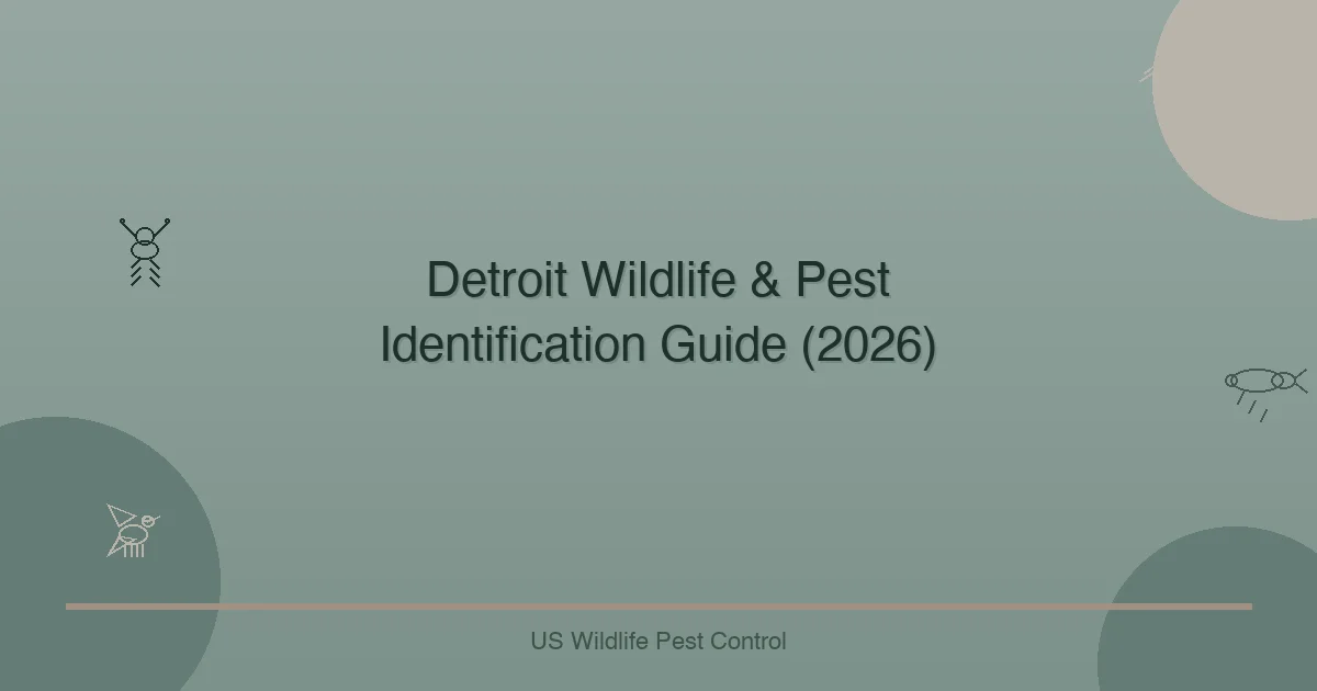 Detroit Wildlife & Pest Identification Guide (2026)