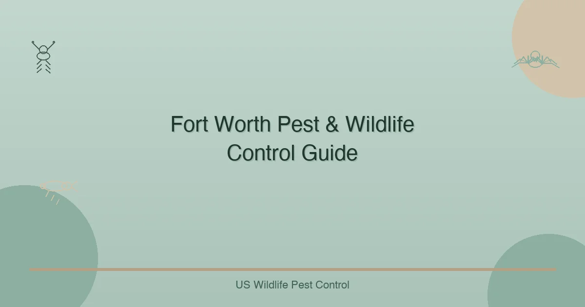 Fort Worth Pest & Wildlife Control Guide