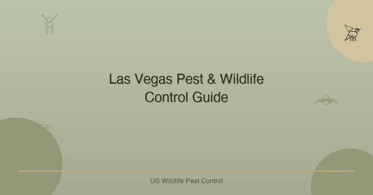 Las Vegas Pest & Wildlife Control Guide