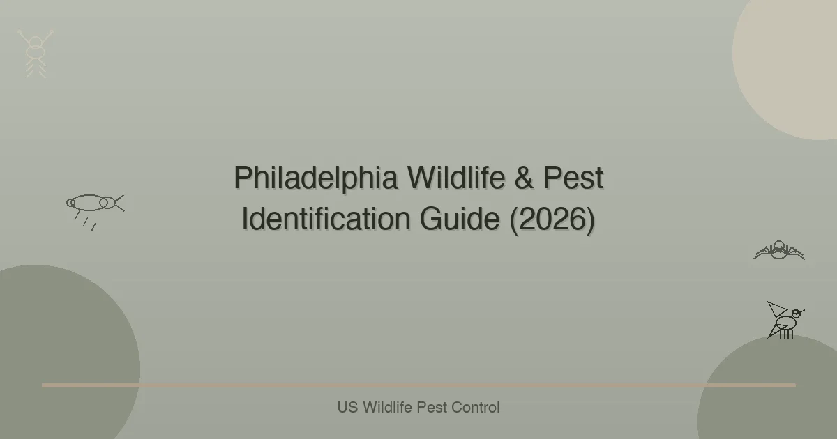Philadelphia Wildlife & Pest Identification Guide (2026)