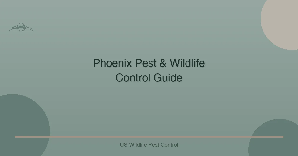 Phoenix Pest & Wildlife Control Guide