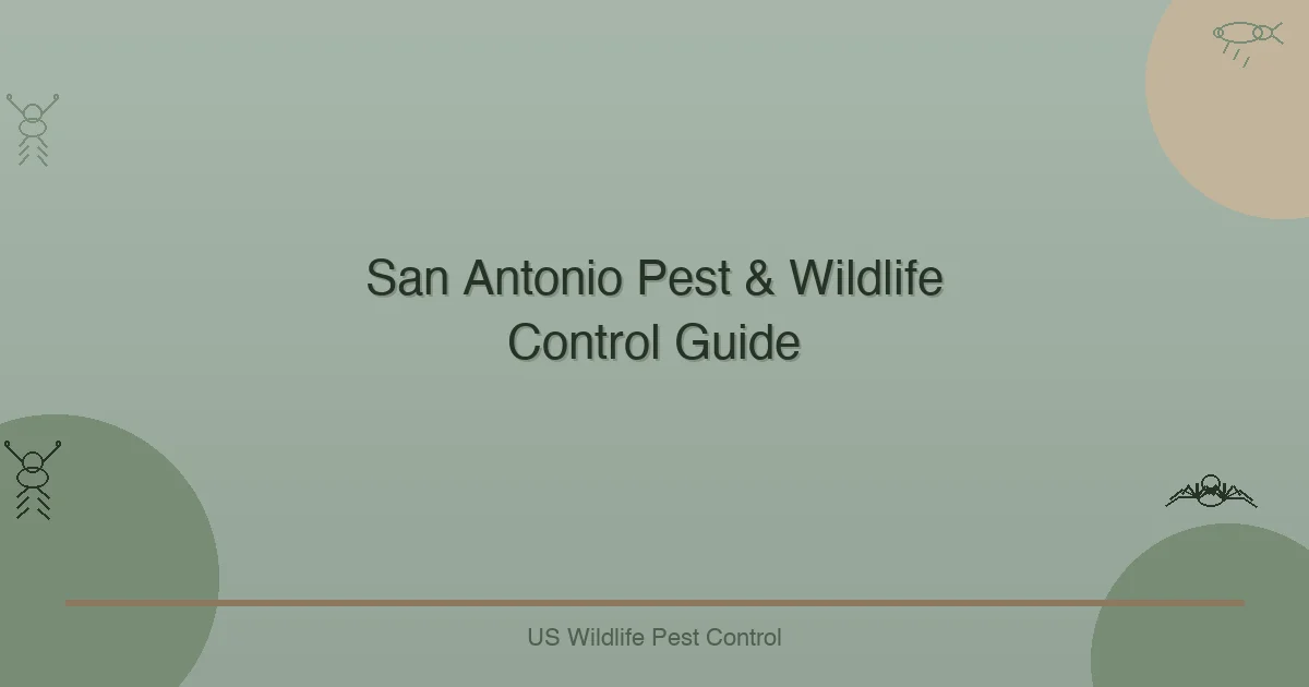 San Antonio Pest & Wildlife Control Guide