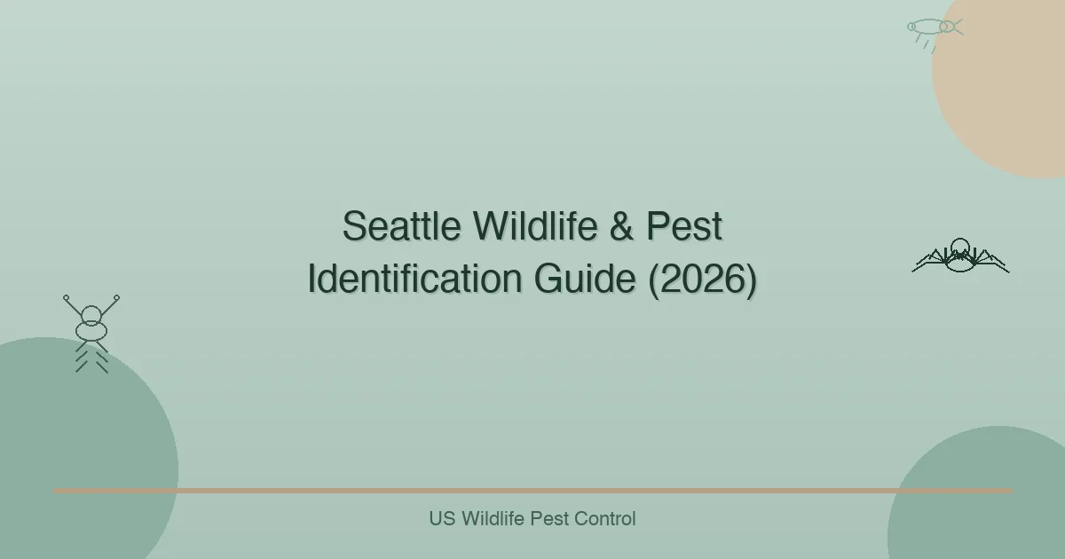 Seattle Wildlife & Pest Identification Guide (2026)