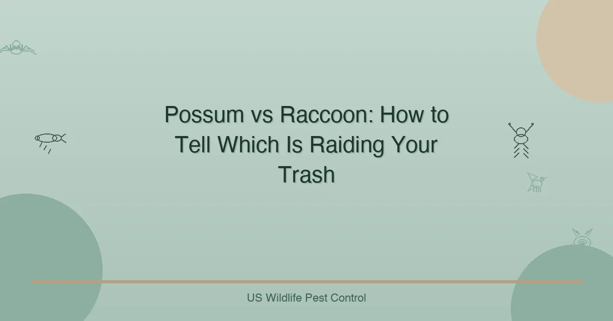 Possum vs Raccoon: How to Tell Which Is Raiding Your Trash