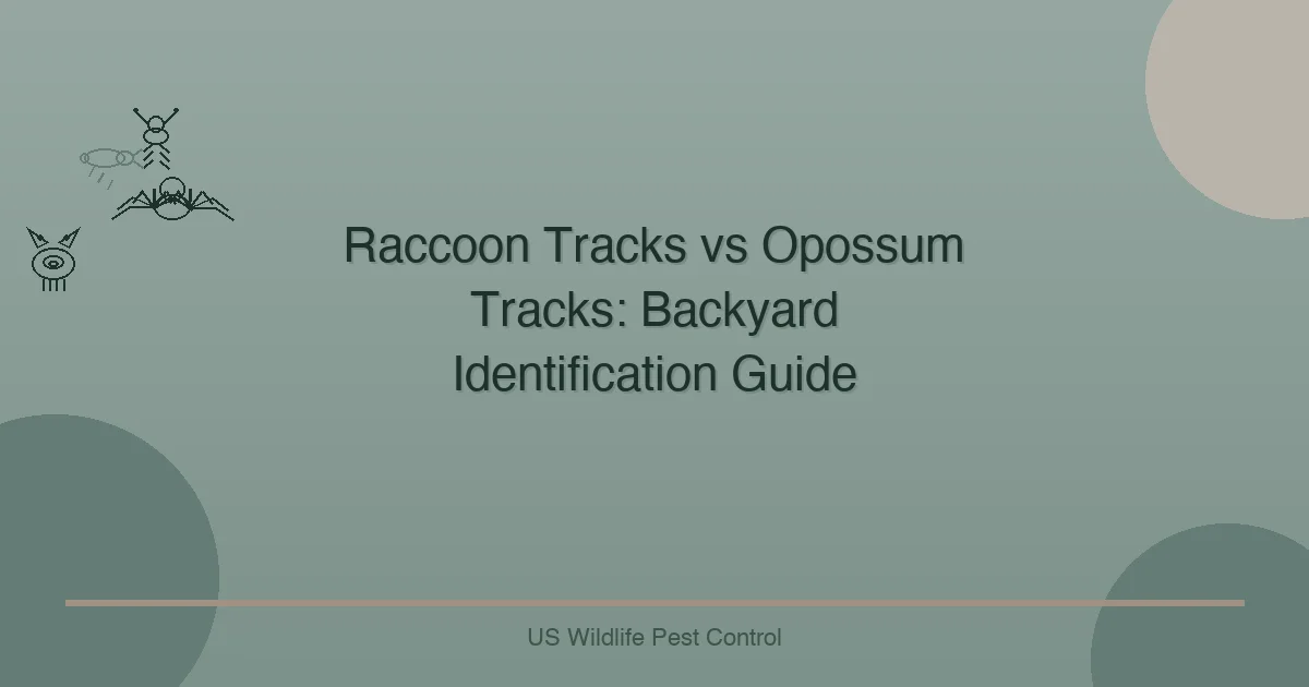 Raccoon Tracks vs Opossum Tracks: Backyard Identification Guide