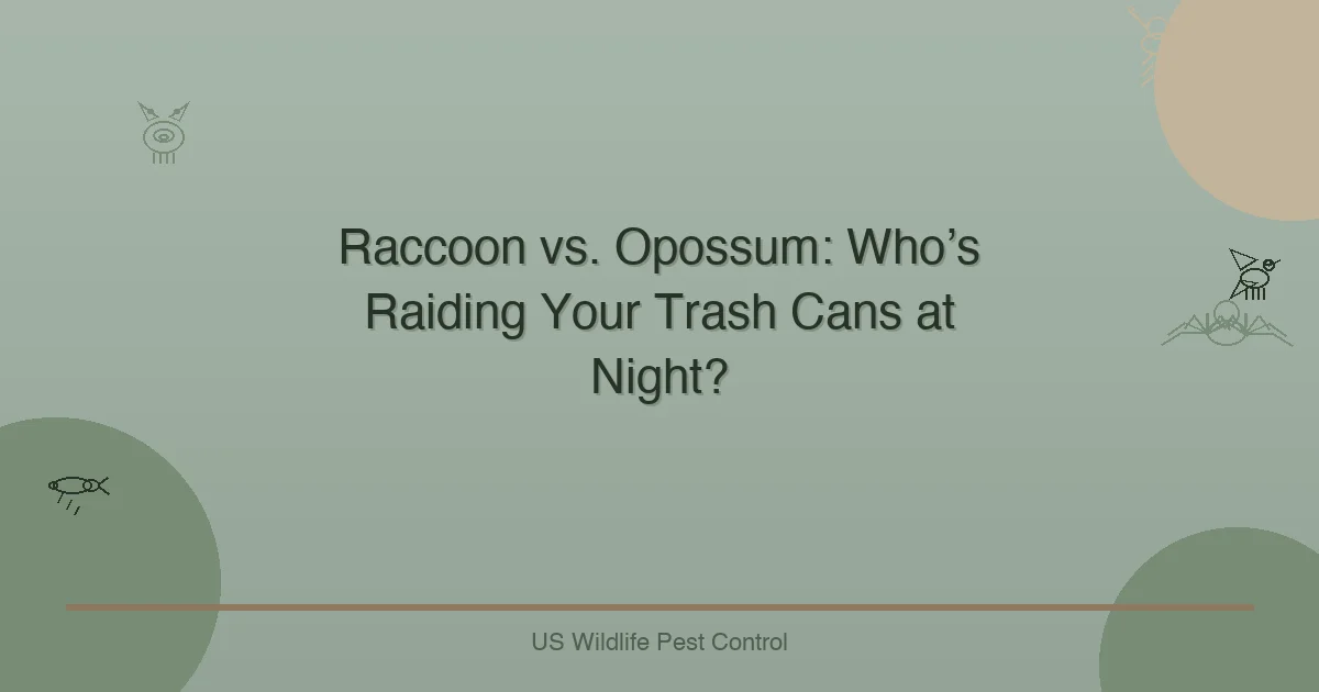Raccoon vs. Opossum: Who’s Raiding Your Trash Cans at Night?