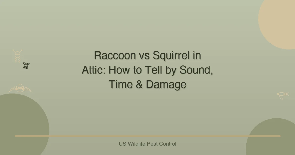 Raccoon vs Squirrel in Attic: How to Tell by Sound, Time & Damage