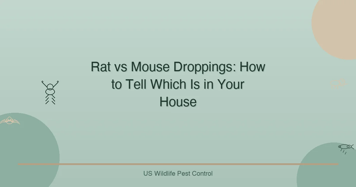 Rat vs Mouse Droppings: How to Tell Which Is in Your House