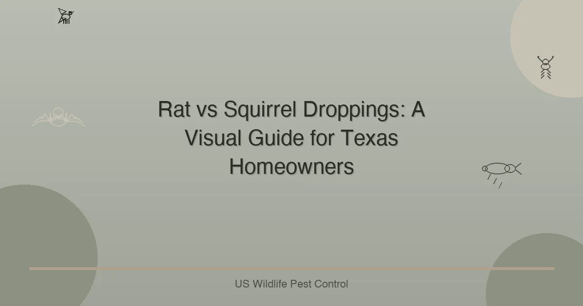 Rat vs Squirrel Droppings: A Visual Guide for Texas Homeowners