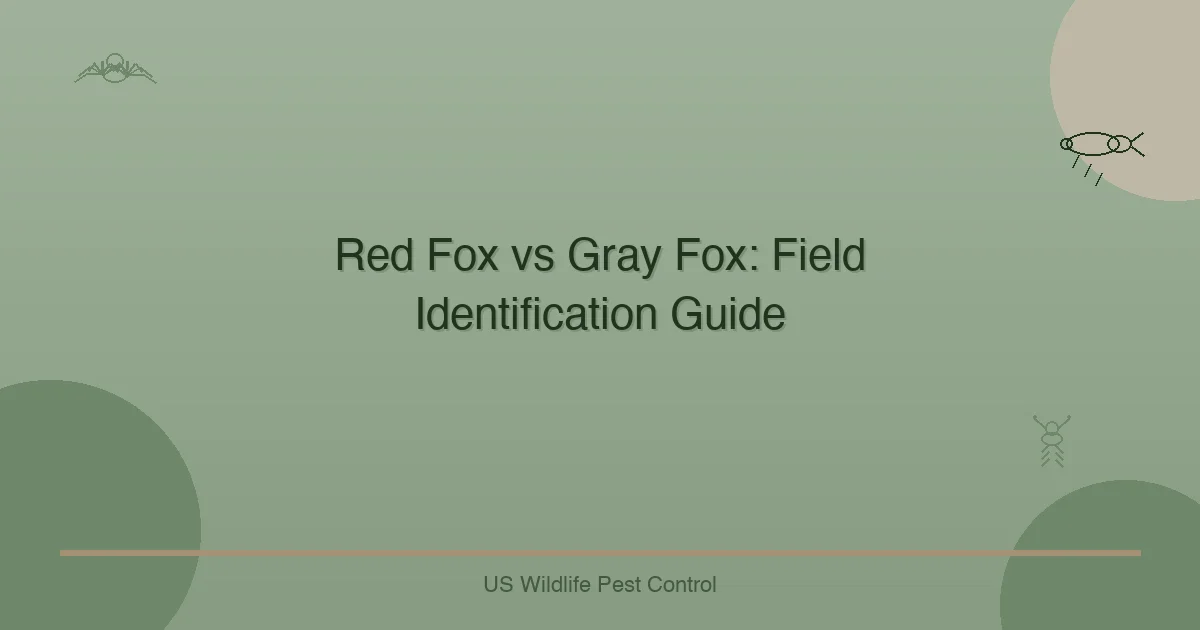 Red Fox vs Gray Fox: Field Identification Guide