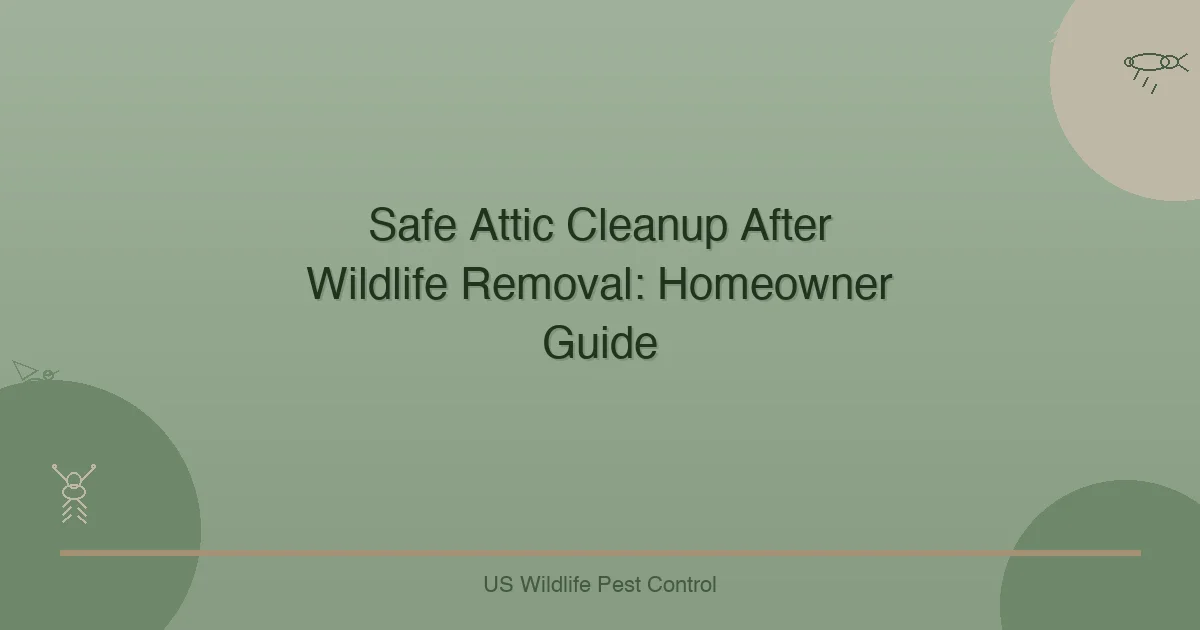Safe Attic Cleanup After Wildlife Removal: Homeowner Guide