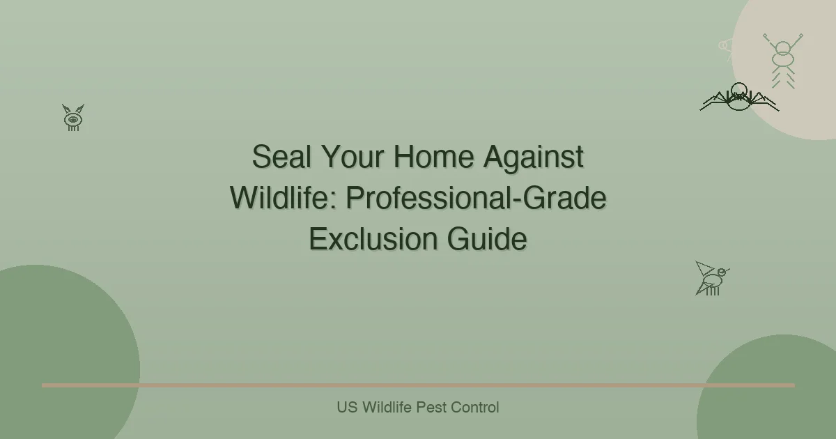 Seal Your Home Against Wildlife: Professional-Grade Exclusion Guide