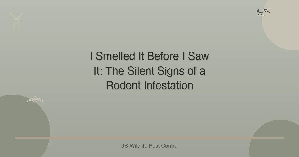 I Smelled It Before I Saw It: The Silent Signs of a Rodent Infestation