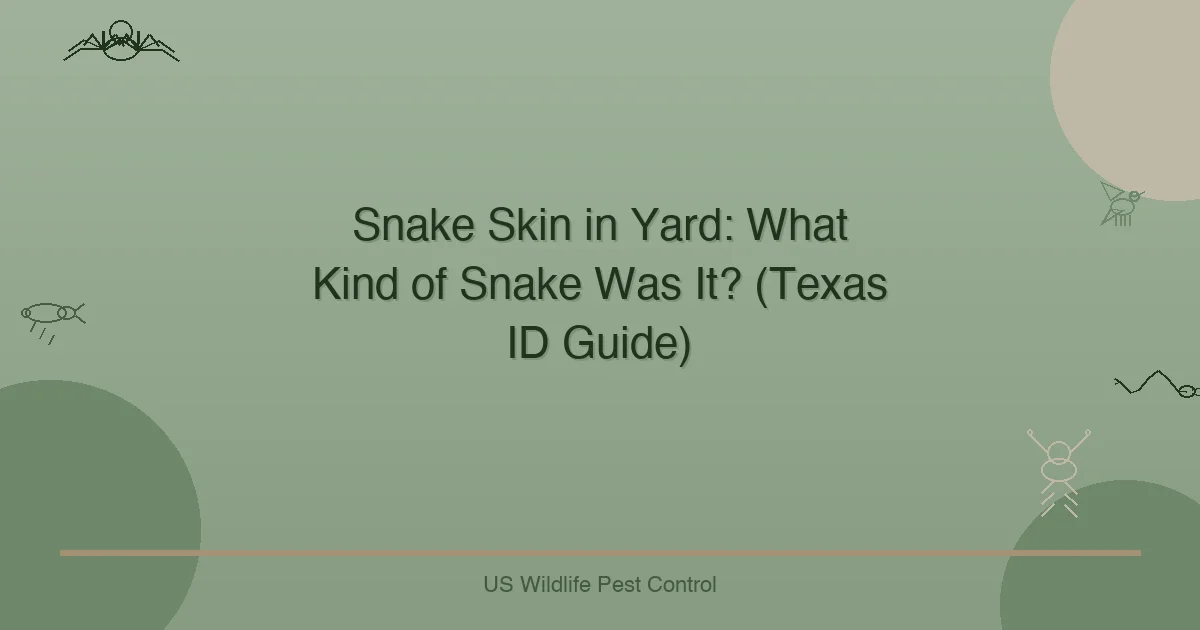 Snake Skin in Yard: What Kind of Snake Was It? (Texas ID Guide)