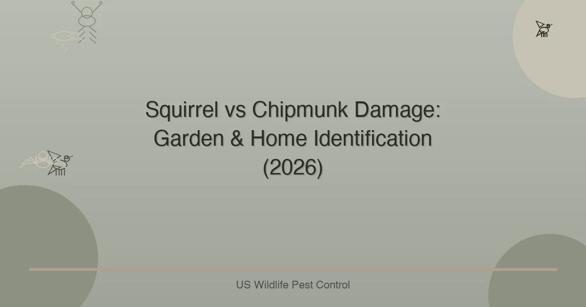 Squirrel vs Chipmunk Damage: Garden & Home Identification (2026)