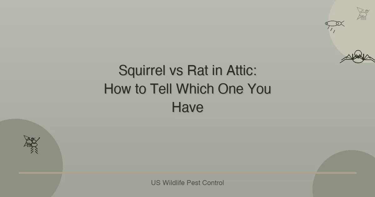 Squirrel vs Rat in Attic: How to Tell Which One You Have