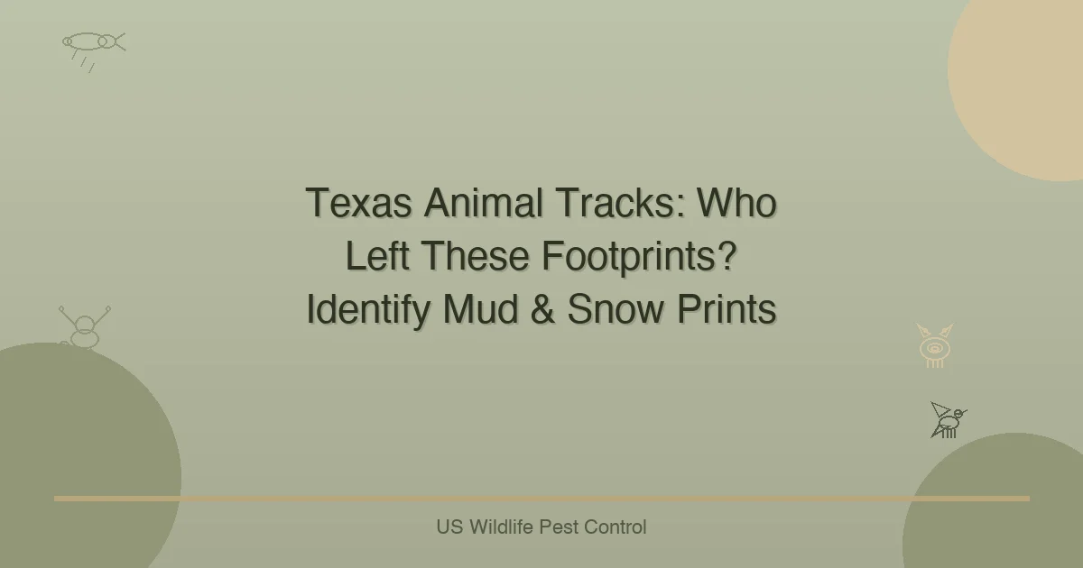 Texas Animal Tracks: Who Left These Footprints? Identify Mud & Snow Prints