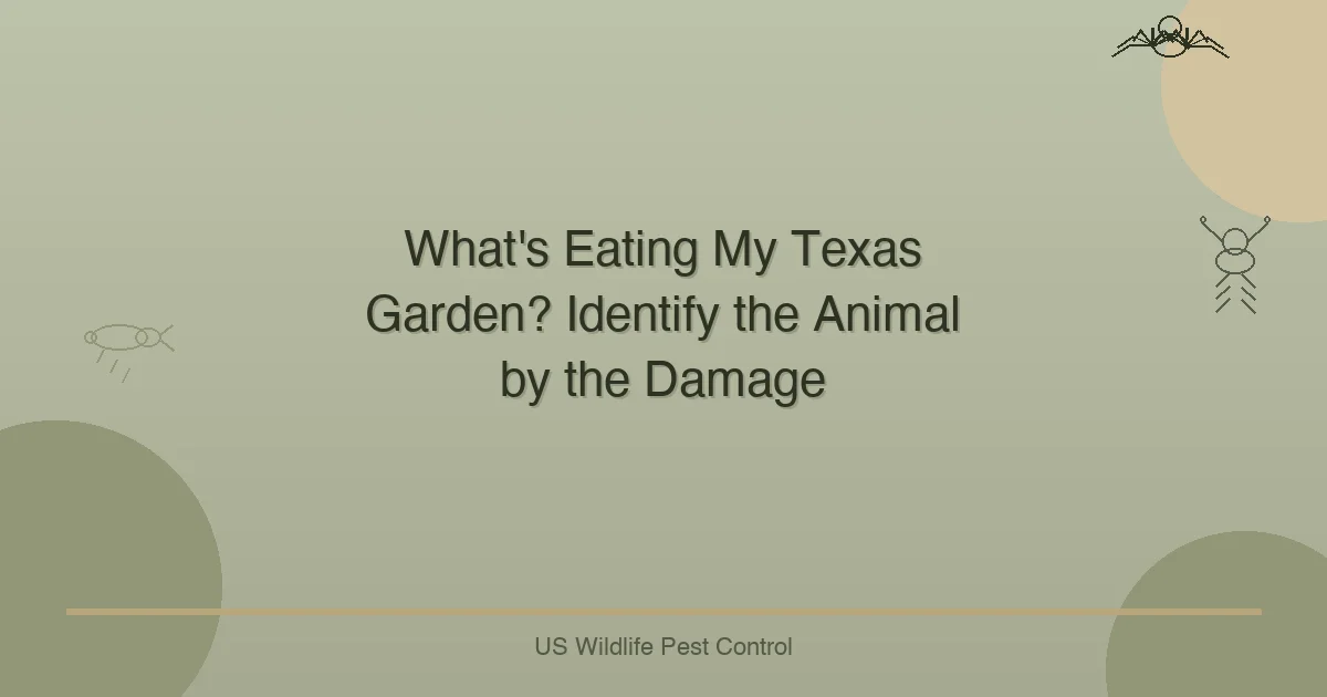 What's Eating My Texas Garden? Identify the Animal by the Damage