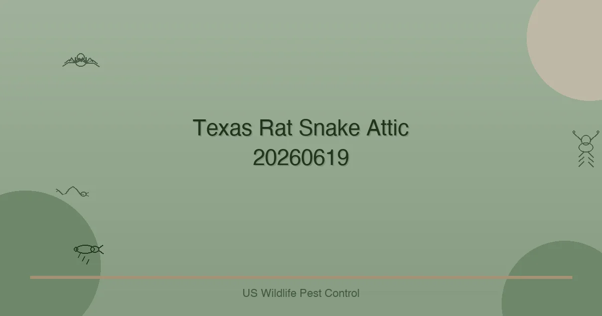 Texas Rat Snake Attic 20260619