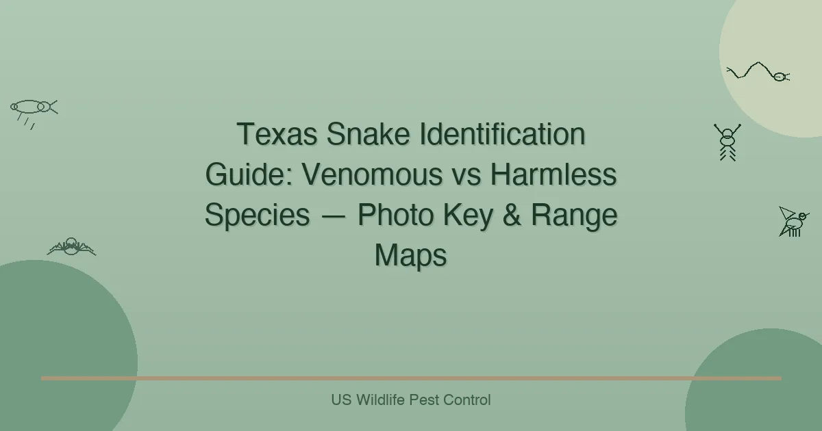 Texas Snake Identification Guide: Venomous vs Harmless Species — Photo Key & Range Maps