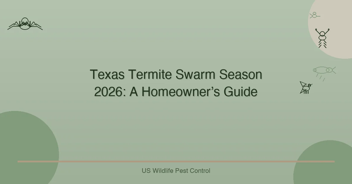 Texas Termite Swarm Season 2026: A Homeowner’s Guide