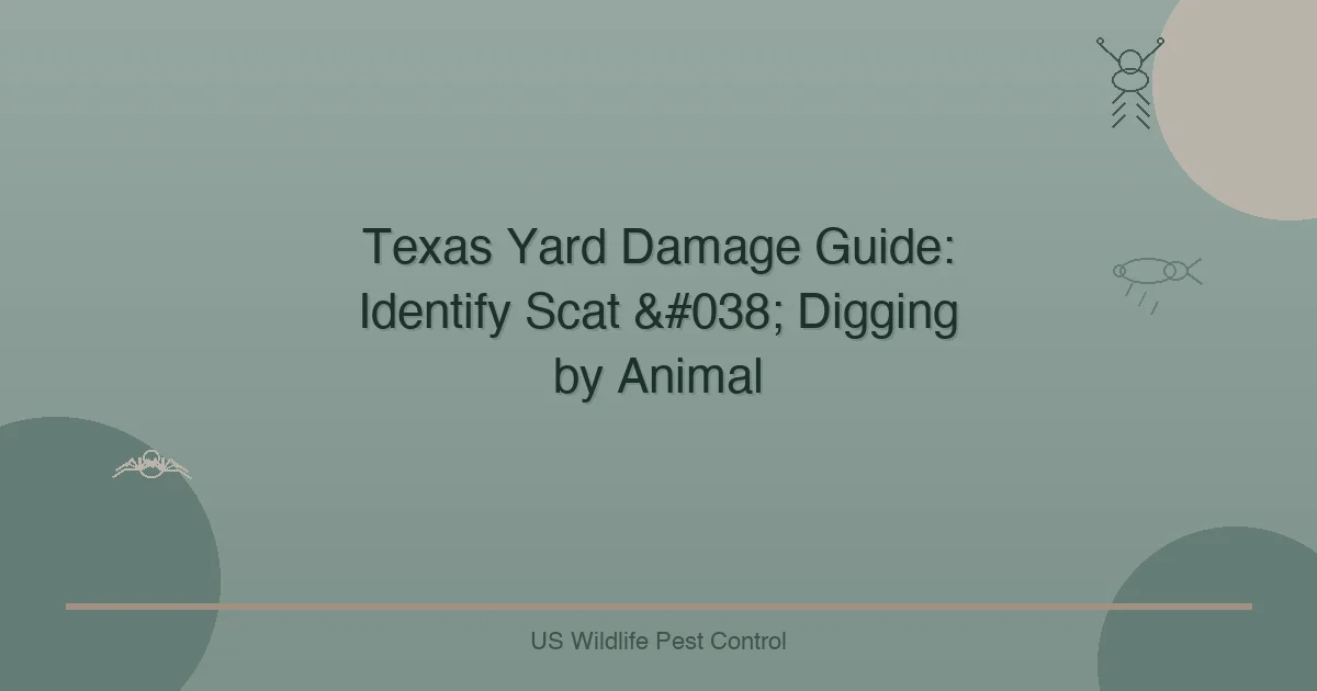Texas Yard Damage Guide: Identify Scat & Digging by Animal