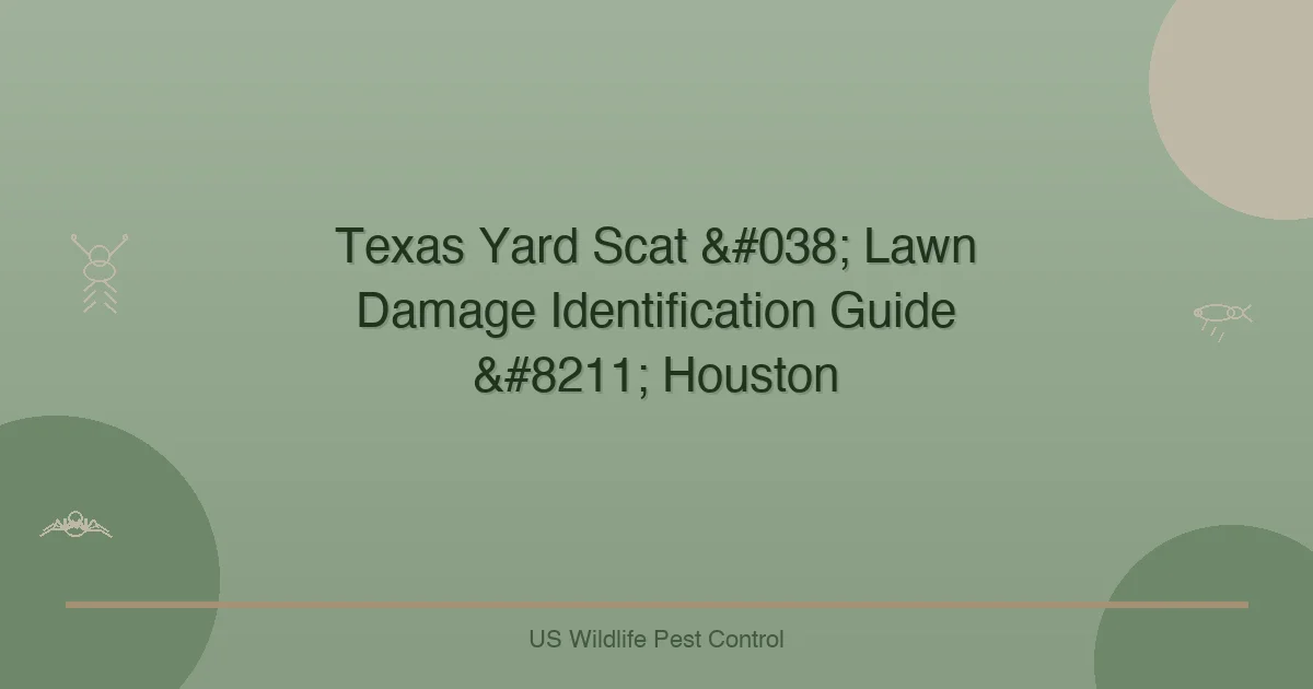 Texas Yard Scat & Lawn Damage Identification Guide – Houston