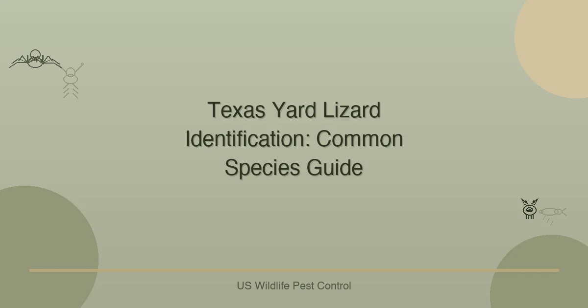 Texas Yard Lizard Identification: Common Species Guide