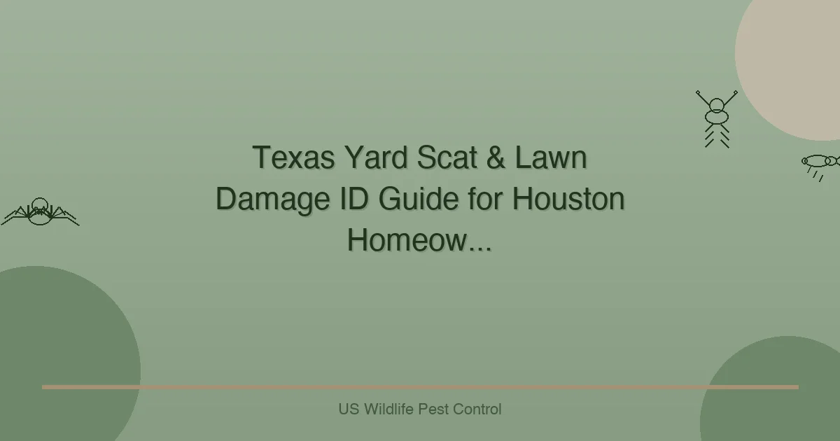 Texas Yard Scat & Lawn Damage ID Guide for Houston Homeow...
