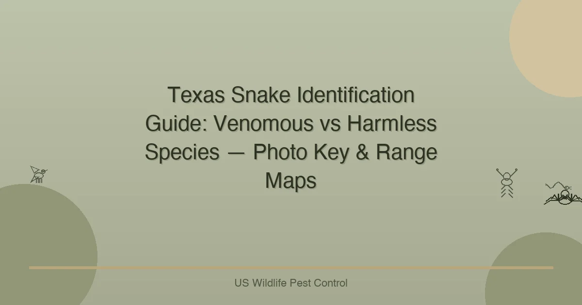 Texas Snake Identification Guide: Venomous vs Harmless Species — Photo Key & Range Maps