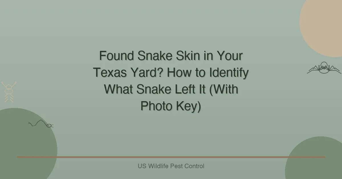 Found Snake Skin in Your Texas Yard? How to Identify What Snake Left It (With Photo Key)