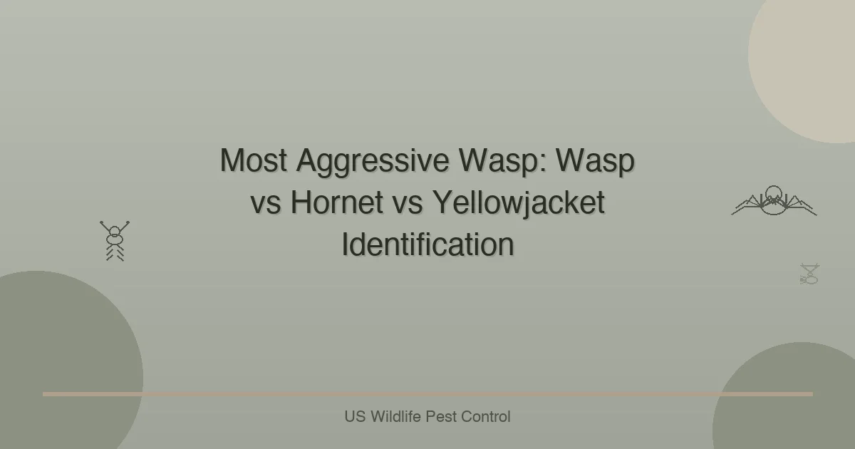 Most Aggressive Wasp: Wasp vs Hornet vs Yellowjacket Identification
